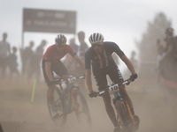 Christopher Blevins of the USA participates in the UCI Mountain Bike World Championships Men in Pal Arinsal, Andorra, on September 1, 2024....