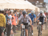 Reinhard Kaiser of Germany participates in the UCI Mountain Bike World Championships Men in Pal Arinsal, Andorra, on September 1, 2024. (