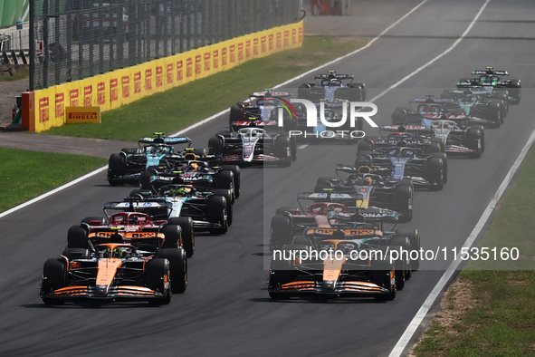 Start of the Formula 1 Italian Grand Prix at Autodromo Nazionale di Monza in Monza, Italy on September 1, 2024. 