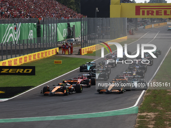 Start of the Formula 1 Italian Grand Prix at Autodromo Nazionale di Monza in Monza, Italy on September 1, 2024. (