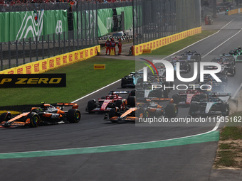 Start of the Formula 1 Italian Grand Prix at Autodromo Nazionale di Monza in Monza, Italy on September 1, 2024. (