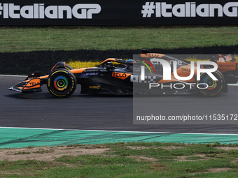 Oscar Piastri of McLaren during the Formula 1 Italian Grand Prix at Autodromo Nazionale di Monza in Monza, Italy on September 1, 2024. (