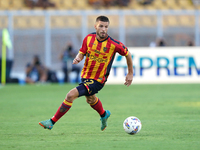 Frederic Gilbert of US Lecce is in action during the Serie A match between Lecce and Cagliari in Lecce, Italy, on August 31, 2024. (