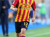 Frederic Gilbert of US Lecce is in action during the Serie A match between Lecce and Cagliari in Lecce, Italy, on August 31, 2024. (