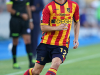 Frederic Gilbert of US Lecce is in action during the Serie A match between Lecce and Cagliari in Lecce, Italy, on August 31, 2024. (