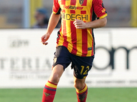 Frederic Gilbert of US Lecce is in action during the Serie A match between Lecce and Cagliari in Lecce, Italy, on August 31, 2024. (