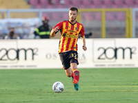 Frederic Gilbert of US Lecce is in action during the Serie A match between Lecce and Cagliari in Lecce, Italy, on August 31, 2024. (