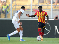 Lameck Banda of US Lecce is in action during the Serie A match between Lecce and Cagliari in Lecce, Italy, on August 31, 2024. (