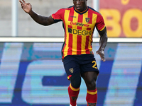 Lameck Banda of US Lecce is in action during the Serie A match between Lecce and Cagliari in Lecce, Italy, on August 31, 2024. (