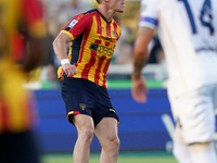 Balthazar Pierret of Us Lecce is in action during the Serie A match between Lecce and Cagliari in Lecce, Italy, on August 31, 2024. (