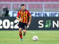 Frederic Gilbert of US Lecce is in action during the Serie A match between Lecce and Cagliari in Lecce, Italy, on August 31, 2024. (