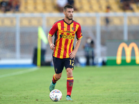 Frederic Gilbert of US Lecce is in action during the Serie A match between Lecce and Cagliari in Lecce, Italy, on August 31, 2024. (