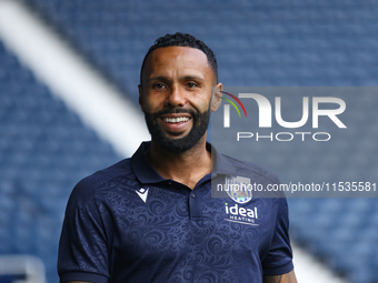 Kyle Bartley of West Bromwich arrives at the stadium for the Sky Bet Championship match between West Bromwich Albion and Swansea City at The...