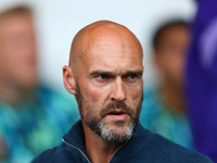 Luke Williams manages Swansea during the Sky Bet Championship match between West Bromwich Albion and Swansea City at The Hawthorns in West B...