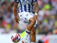 Karlan Grant of West Bromwich is in action during the Sky Bet Championship match between West Bromwich Albion and Swansea City at The Hawtho...