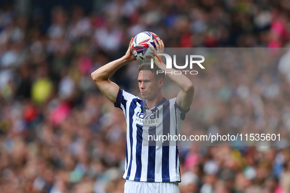 Torbjorn Heggem of West Bromwich is in action during the Sky Bet Championship match between West Bromwich Albion and Swansea City at The Haw...