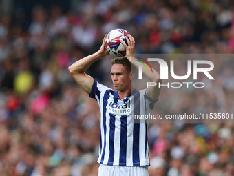 Torbjorn Heggem of West Bromwich is in action during the Sky Bet Championship match between West Bromwich Albion and Swansea City at The Haw...