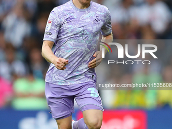 Oli Cooper of Swansea plays during the Sky Bet Championship match between West Bromwich Albion and Swansea City at The Hawthorns in West Bro...