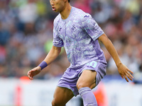 Eom Ji-sung of Swansea is in action during the Sky Bet Championship match between West Bromwich Albion and Swansea City at The Hawthorns in...