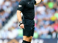 Referee Anthony Backhouse officiates the Sky Bet Championship match between West Bromwich Albion and Swansea City at The Hawthorns in West B...