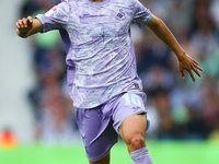 Eom Ji-sung of Swansea is in action during the Sky Bet Championship match between West Bromwich Albion and Swansea City at The Hawthorns in...