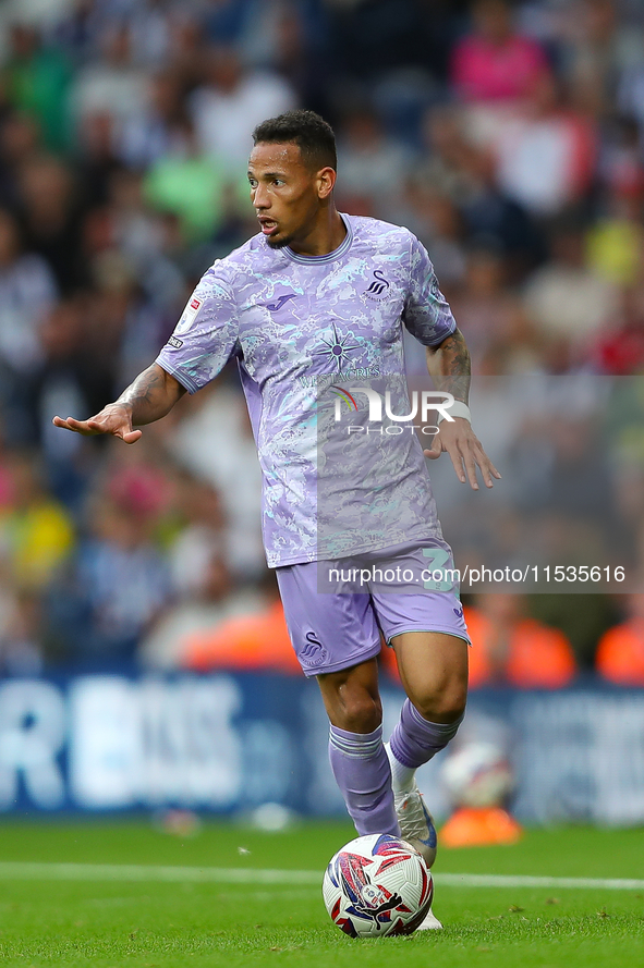 Ronald Pereira Martins of Swansea is in action during the Sky Bet Championship match between West Bromwich Albion and Swansea City at The Ha...