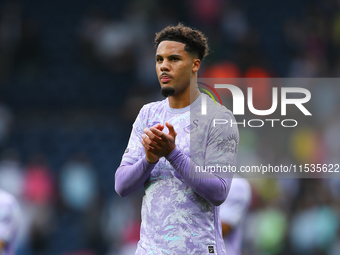 Swansea City's Myles Peart-Harris applauds their fans at the end of the Sky Bet Championship match between West Bromwich Albion and Swansea...