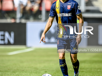 FC Twente player Max Bruns during the match Utrecht vs. Twente at Stadium Galgenwaard for the Dutch Eredivisie 4th round season 2024-2025 in...