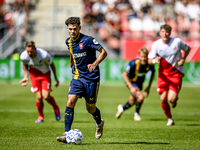 FC Twente player Mitchell van Bergen plays during the match Utrecht vs. Twente at Stadium Galgenwaard for the Dutch Eredivisie 4th round sea...