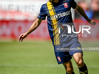 FC Twente player Mitchell van Bergen plays during the match Utrecht vs. Twente at Stadium Galgenwaard for the Dutch Eredivisie 4th round sea...