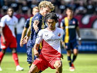 FC Twente player Sem Steijn and FC Utrecht player Alonzo Engwanda during the match Utrecht vs. Twente at Stadium Galgenwaard for the Dutch E...