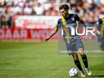 FC Twente player Mitchell van Bergen plays during the match Utrecht vs. Twente at Stadium Galgenwaard for the Dutch Eredivisie 4th round sea...