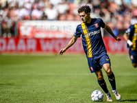 FC Twente player Mitchell van Bergen plays during the match Utrecht vs. Twente at Stadium Galgenwaard for the Dutch Eredivisie 4th round sea...