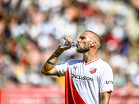 FC Utrecht player Mike van der Hoorn during the match Utrecht vs. Twente at Stadium Galgenwaard for the Dutch Eredivisie 4th round season 20...