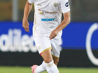 Razvan Marin of Cagliari Calcio is in action during the Serie A match between Lecce and Cagliari in Lecce, Italy, on August 31, 2024. (