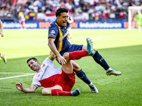 FC Utrecht player Nick Viergever and FC Twente player Sayf Ltaief during the match Utrecht vs. Twente at Stadium Galgenwaard for the Dutch E...