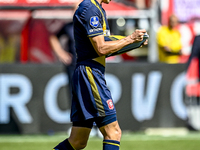 FC Twente player Youri Regeer during the match Utrecht vs. Twente at Stadium Galgenwaard for the Dutch Eredivisie 4th round season 2024-2025...