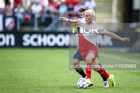 FC Utrecht player Kolbeinn Finnsson during the match between Utrecht and Twente at Stadium Galgenwaard for the Dutch Eredivisie 4th round se...