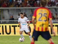 Razvan Marin of Cagliari Calcio is in action during the Serie A match between Lecce and Cagliari in Lecce, Italy, on August 31, 2024. (