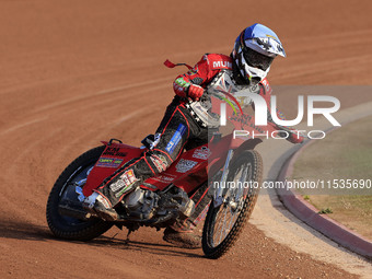 Kayden Mundy participates in the British Youth Championships before the WSRA National Development League match between Belle Vue Colts and E...