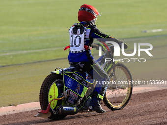 Jack Franklin competes during the British Youth Championships before the WSRA National Development League match between Belle Vue Colts and...