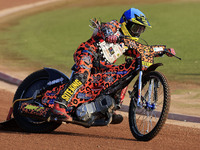 Cooper Rushen competes during the British Youth Championships before the WSRA National Development League match between Belle Vue Colts and...