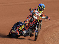 Cooper Rushen competes during the British Youth Championships before the WSRA National Development League match between Belle Vue Colts and...