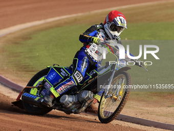 Jack Franklin competes during the British Youth Championships before the WSRA National Development League match between Belle Vue Colts and...