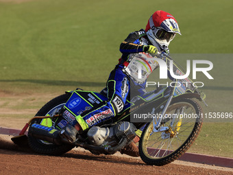 Jack Franklin competes during the British Youth Championships before the WSRA National Development League match between Belle Vue Colts and...