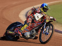 Cooper Rushen competes during the British Youth Championships before the WSRA National Development League match between Belle Vue Colts and...