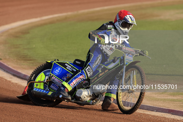 Jack Franklin competes during the British Youth Championships before the WSRA National Development League match between Belle Vue Colts and...