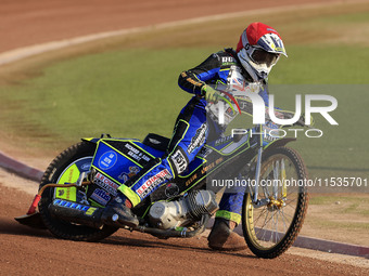 Jack Franklin competes during the British Youth Championships before the WSRA National Development League match between Belle Vue Colts and...