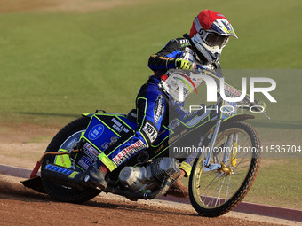 Jack Franklin competes during the British Youth Championships before the WSRA National Development League match between Belle Vue Colts and...