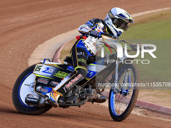 Oliver Bovington participates in the British Youth Championships before the WSRA National Development League match between Belle Vue Colts a...